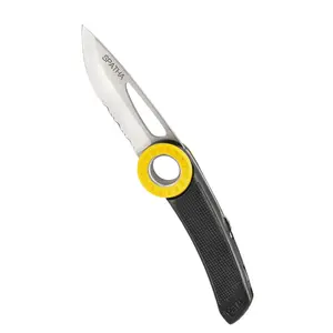 Folding Knife Petzl Spatha by Petzl — model S92AN, compact climbing and work knife, black