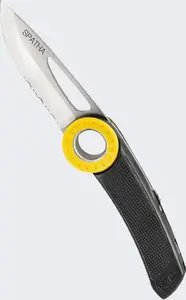 Folding Knife Petzl Spatha by Petzl — model S92AN, compact climbing and work knife, black