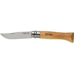 Складной карманный нож Opinel 8 inox с рукоятью из бука — лезвие из нержавеющей стали