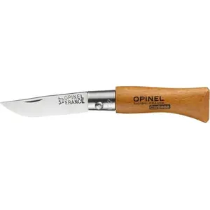 Складной нож Opinel Nóż Carbon 02 — карбоновая сталь, деревянная рукоять, модель 02
