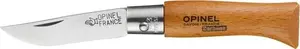 Folding knife Opinel Carbon 03 — Opinel Nóż Carbon 03 pocket knife, carbon steel blade, wooden handle, blade length approx. 3 cm