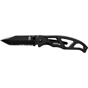 Folding Knife Gerber Paraframe I Folder SE BLACK — Gerber Paraframe I, skeletonized stainless handle, locking frame, compact pocket folder
