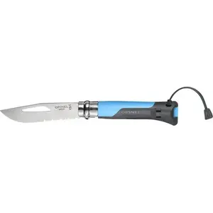 Складной туристический нож Opinel 08 Blue — карманный нож Opinel, сталь, деревянная ручка