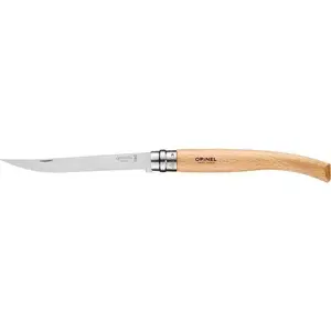 Folding pocket knife Opinel Slim Beech 12 — beech handle, stainless steel blade