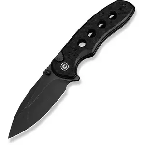 Folding Knife CIVIVI Triptych C23085B-1 — 14C28N Blade, G10 Handle, All Black