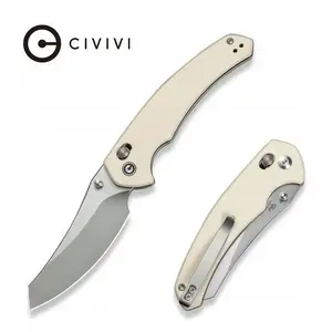 Nazis CEDRUS CIVIVI Sixgill Nitro‑V Ivory G10 C24050‑2 — salokāms taktisks nazis ar Nitro‑V asmeni un G10 rokturi