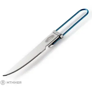 Folding Knife gsi outdoors Glacier — Compact silver pocket knife, model 61108