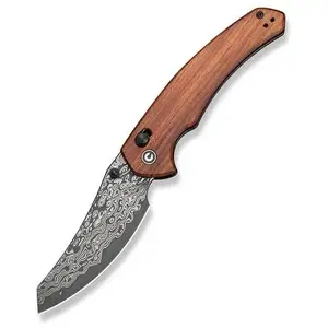 Pocket knife CIVIVI Sixgill Damast C24050-DS1 — folding knife with damascus blade, guibourtia handle