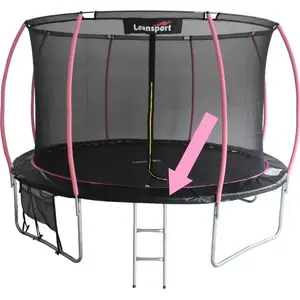 Protective Spring Cover for 8 ft Trampoline LEAN Sport — black and pink, model 10694-uniw