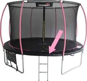 Trampoline Spring Cover pad for Sport Max 16ft by LEAN Sport — black and pink