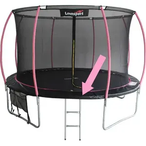 Protective Spring Cover for 6 ft Trampoline LEAN Sport — Black and Pink