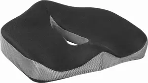 Ortopēdiska spilvena WP ar spiedienizturīgu plastmasas galu, ergonomiska, melna