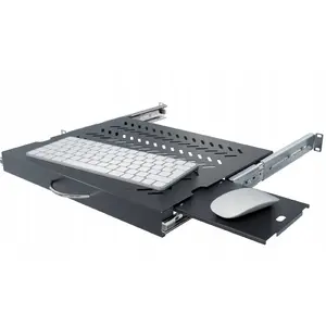 Keyboard and Mouse Drawer Stalflex RSR-F2-19-1U-350B-KM — adjustable slide-out 1U steel drawer