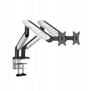 Monitor mount anda seat Stealth PRO II Duo for two screens 17"–42" white