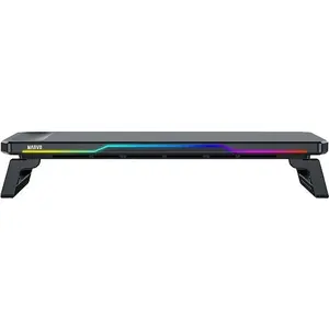 Monitoru statīvs Marvo DZ-02 ar 3× USB-A un 1× USB-C, melns, slodze 20 kg