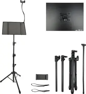 Laptop/Mixer/Projector Stand Bitmat PLS1 — steel support for devices up to 10 kg, smartphone holder and security straps