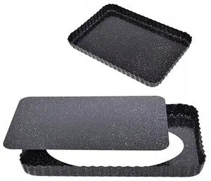 Baking Tin with Removable Bottom Brunbeste BB-3650, 31×21×3 cm, Non-Stick Coating