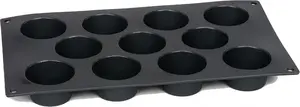Patisse silicone mini cupcake mold 29 x 17 cm, black, 11 cavities