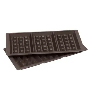 Waffle mould Lurch 00085084, silicone rectangular 285×150×17 mm, pack of 2