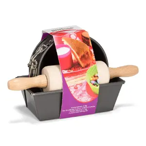 Baking set Patisse 2914 — 3-piece black bakeware set (3 pcs)