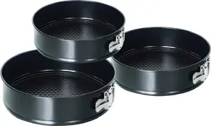 Baking Pans Set KingHoff KH-4200 — 3-piece cake and tart molds, assorted shapes
