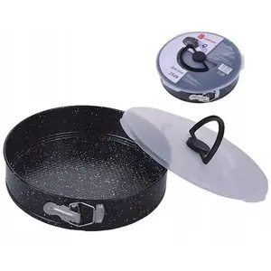 Baking Pan with Lid Brunbeste BB-2548, Round 28×6.8 cm, Non‑Stick Coating