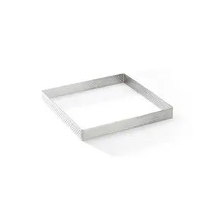 Tart mould de Buyer D-3099-23 — stainless steel square 200×200 mm