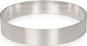 Patisse cake ring stainless steel 24 x 4.5 cm — round baking mould