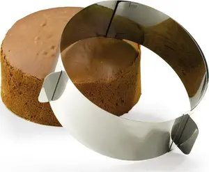 Cake ring (adjustable round) ORION 122264 — universal removable band for baking and shaping cakes