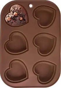 Silicone Muffin Tray ORION Forma for Baking — Heart-Shaped Cups, Heat-Resistant Baking Mold