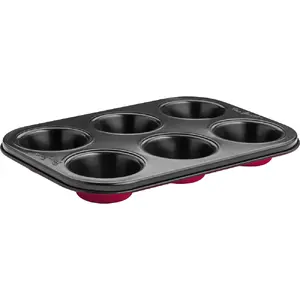 Muffin pan LAMART LT3071, carbon steel, rectangular 180×260×25 mm, 1 pc