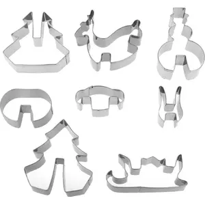 Cookie Cutter Set Brunbeste BB-3140 — 3D Gingerbread Shapes, 8-Piece