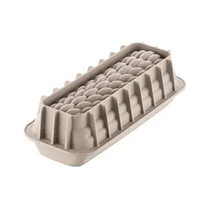 Silicone Baking Mold Lekue BÛCHE QUENELLE Grey — 243×90×47 mm, 1 pc, Italy