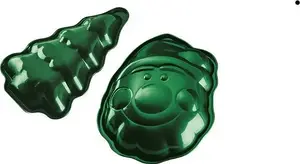 Baking set berlinger haus BH-6949 — 2 Christmas moulds (Santa, Christmas tree)