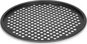 Patisse pizza pan perforated 32.5 x 1.5 cm, dark grey steel