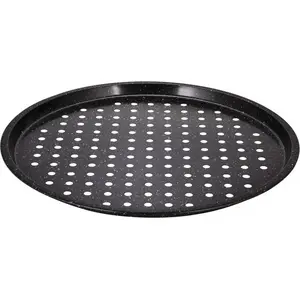 Pizza baking pan 34 cm Klausberg KB-7442 — round metal pizza tray