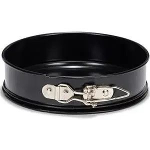 Patisse baking ring with base 16 cm, stepped shape, black steel