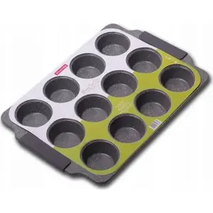 Baking Pan for 12 Cupcakes/Muffins Kamille 6039 — Steel