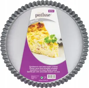 Patisse quiche pan with removable base 30 cm, silver-top