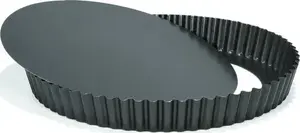 Patisse quiche pan with removable bottom 28 cm, steel, anthracite