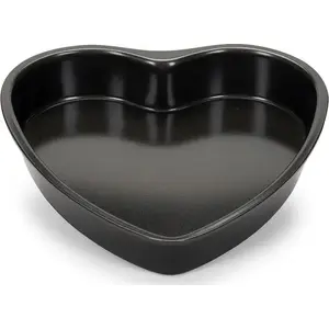 Patisse heart-shaped baking mold 11 cm, black steel