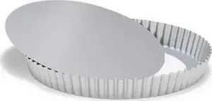 Patisse quiche pan with loose base 24 cm, stainless steel, silver