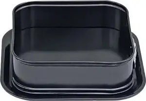 Square Cake Pan Triton 23.5 cm Non-Stick Black
