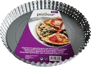 Форма для тарта Patisse перфорированная с вынимающимся дном 28 см Silver Top — универсальная