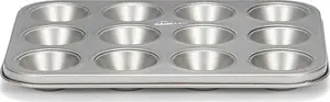 Patisse muffin pan Mini 25 x 19 cm, silver stainless steel