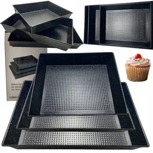 Baking Pan Set Brunbeste BB-2555 — 3 Non-Stick Baking Pans