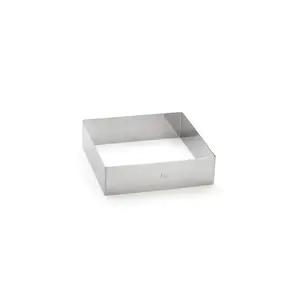 Cake mould de Buyer D-3906-16 square stainless steel 160×160 mm
