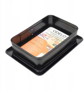 Cake Pan with Removable Rim SHOPUJ.PL ODEL-FO-002-20, Nonstick Black, 31.5 × 22.5 × 8 cm