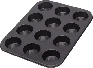 KingHoff muffin baking tray KH-4099 — nonstick muffin pan for 6 cupcakes