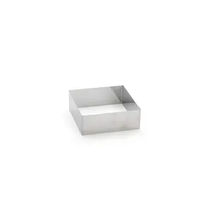 Cake mould de Buyer 3906.12 — square stainless steel 120×120 mm, 1 pc